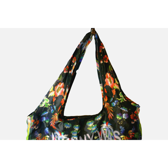 Johny Was Bag Reusable Packable Birds & Floral Shopping Tote - Picture 4 of 14